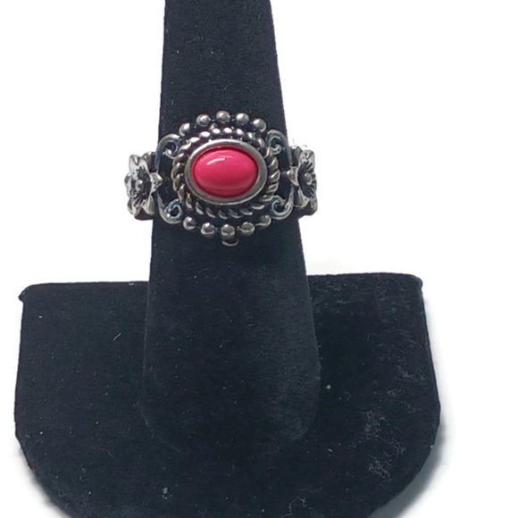 Unbranded Jewelry Vtg 9s Hot Pink Selfadjusting Ring Sizes 6 95 Poshmark